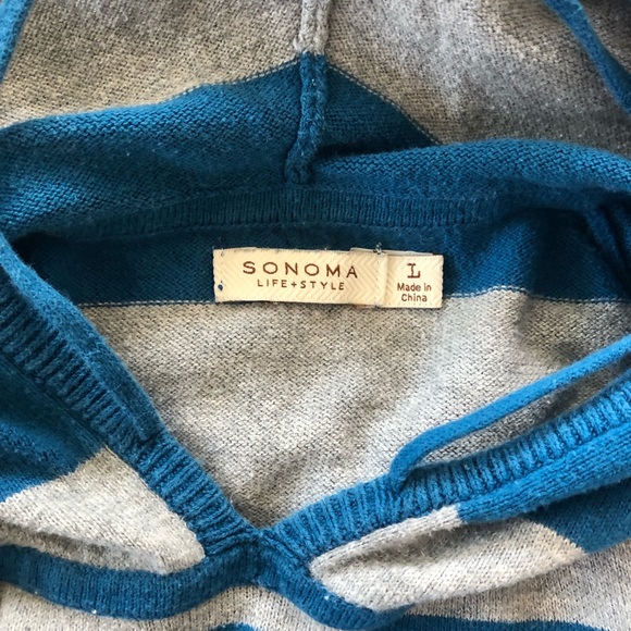 Striped pullover sweater, Sz L - Picture 8 of 9